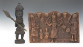 African Wooden Warrior Plaque