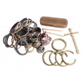AFRICAN WOVEN REED AND BRASS B