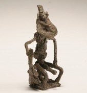 African Yoruba bronze male fig