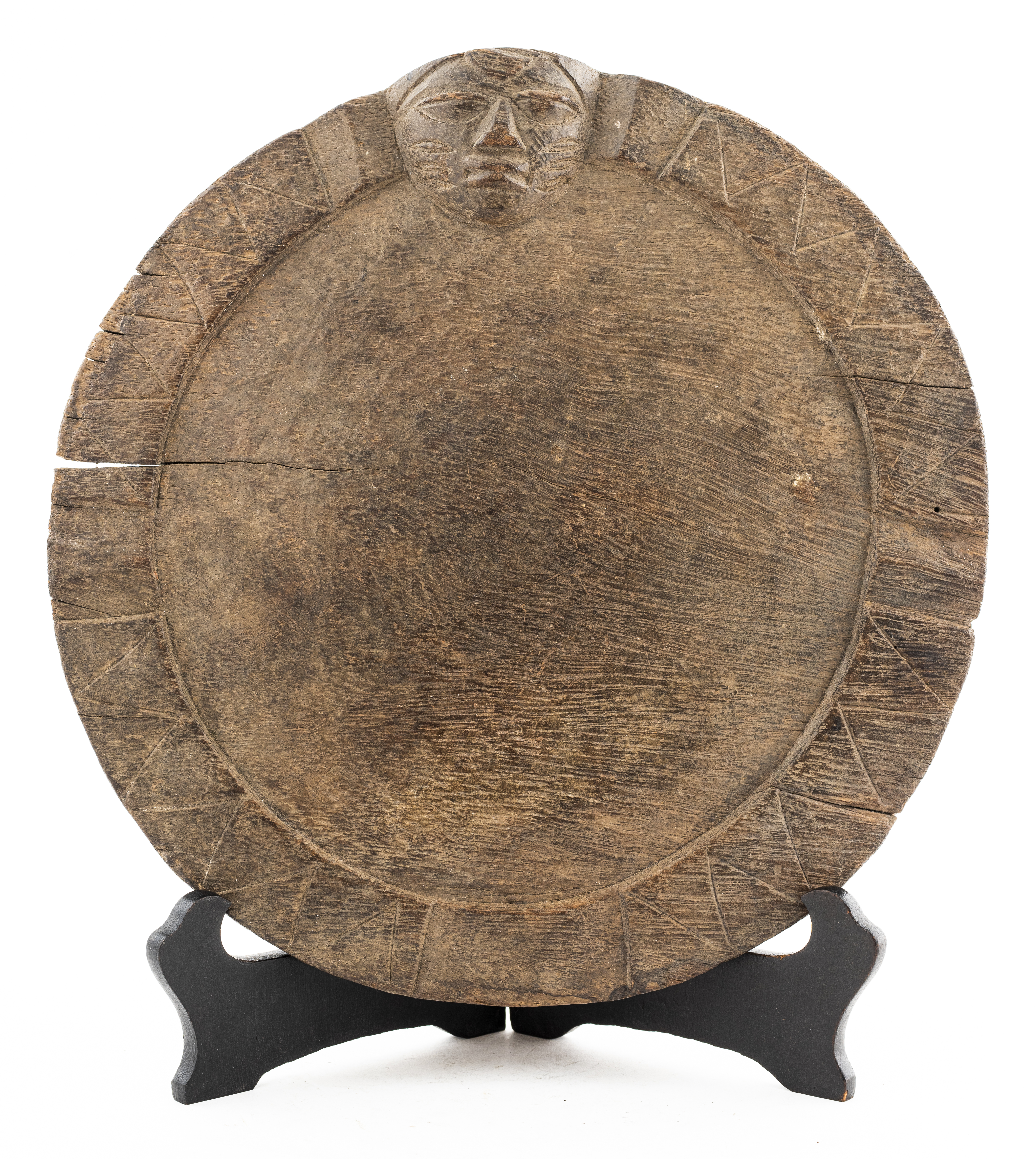 AFRICAN YORUBA DIVINATION PLATE,