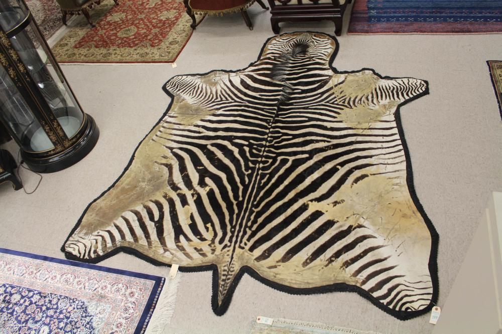 AFRICAN ZEBRA SKIN FLOOR RUGAFRICAN