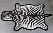 AFRICAN ZEBRA SKIN RUG AFRICAN