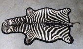 AFRICAN ZEBRA SKIN RUG AFRICAN