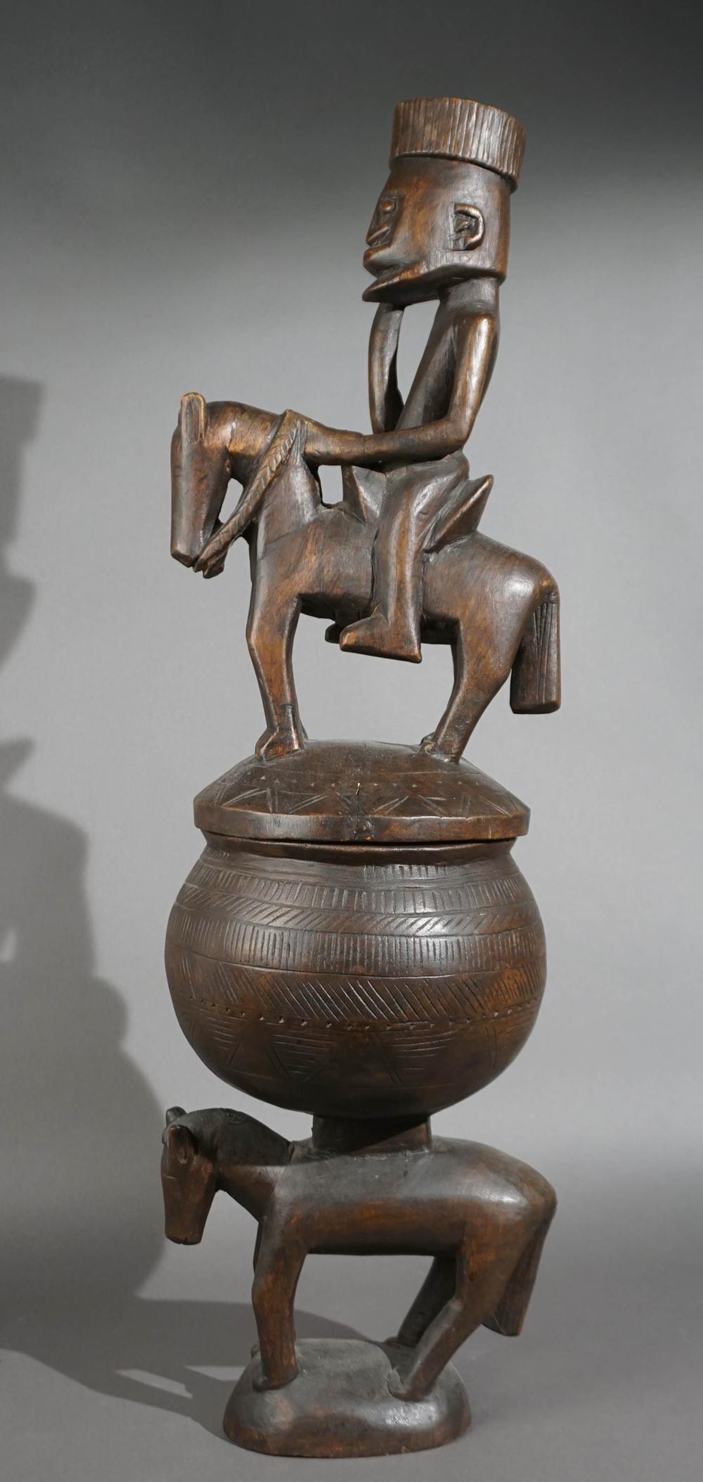 AFRICAN/OCEANIC CARVED WOOD COVERED