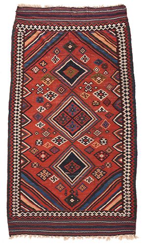 AFSHAR KILIM RUG20th century, three