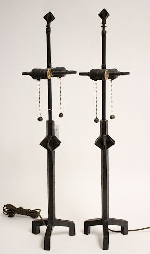 AFT GIACOMETTI PAIR BRONZE