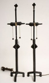 AFT GIACOMETTI PAIR BRONZE "L'