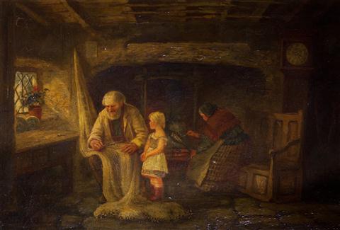 AFTER A LONG DAY Oil on canvas: