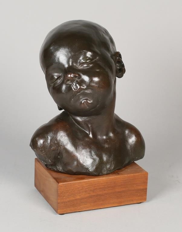 AFTER AIME JULES DALOU BUST OF