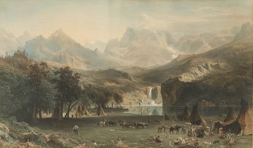 AFTER ALBERT BIERSTADT ENGRAVING