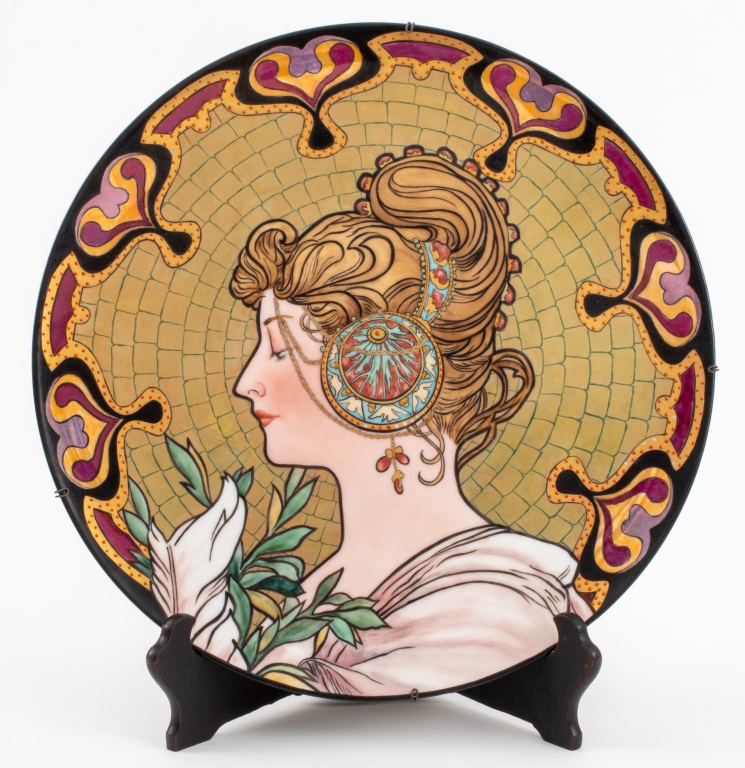 AFTER ALPHONSE MUCHA "LA PLUME"