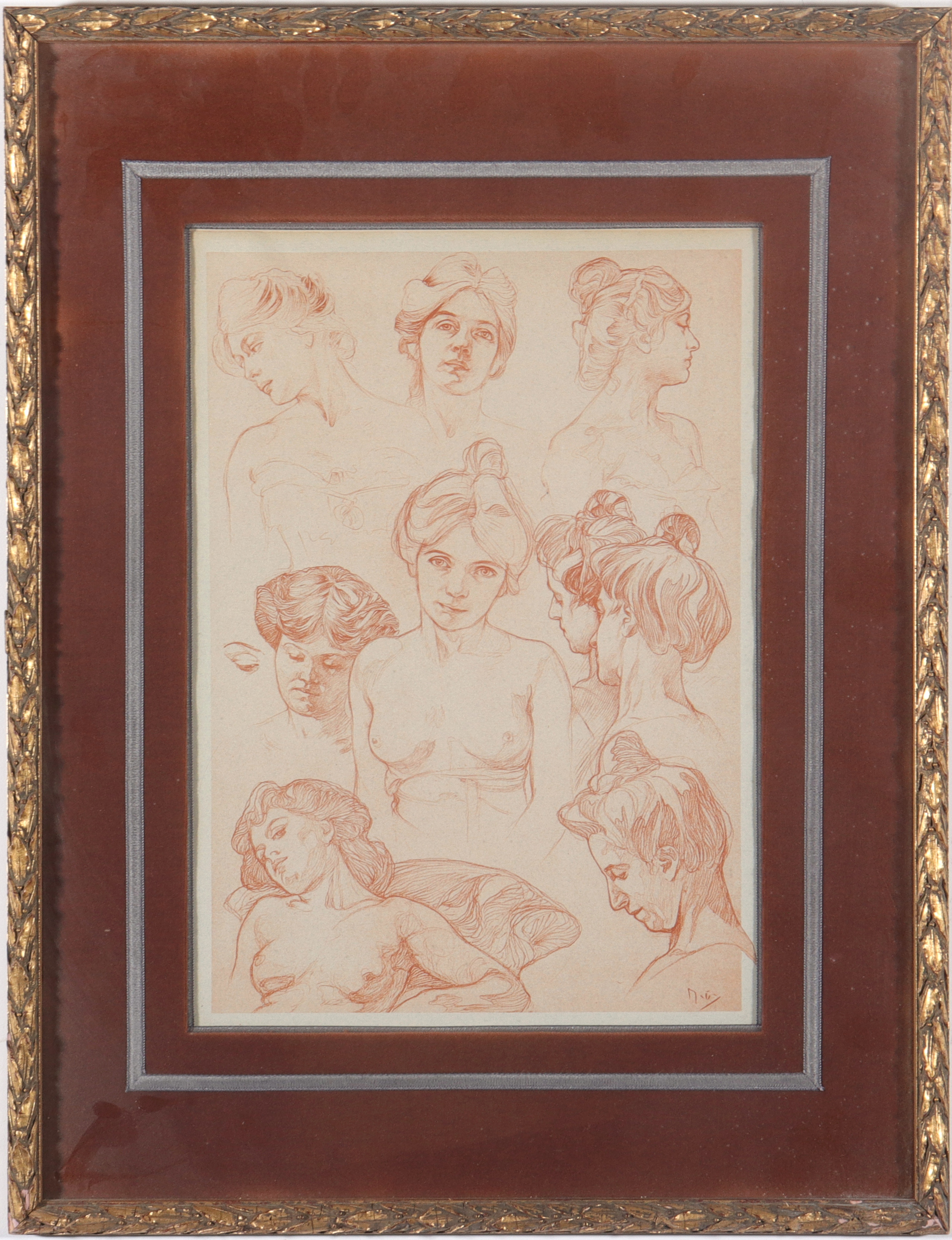 AFTER ALPHONSE MUCHA PORTRAIT