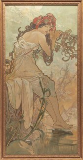 AFTER ALPHONSE MUCHA "SUMMER"