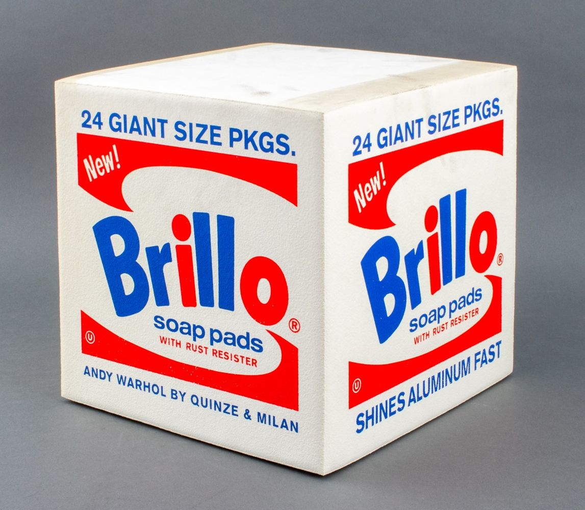 AFTER ANDY WARHOL WHITE BRILLO