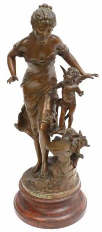 AFTER ANGLADE METAL SCULPTURE 'LE