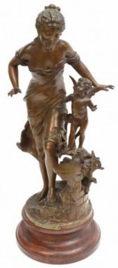 AFTER ANGLADE METAL SCULPTURE