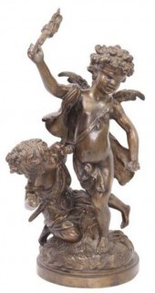 AFTER AUGUSTE MOREAU BRONZE CU