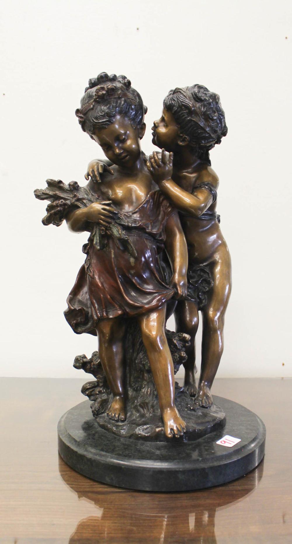 AFTER AUGUSTE MOREAU BRONZE