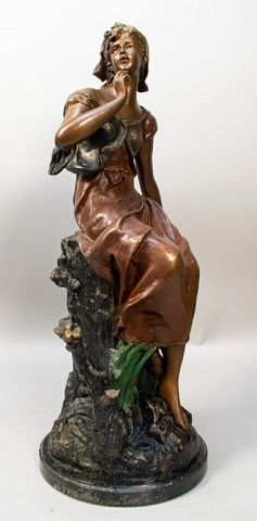 AFTER AUGUSTE MOREAU PATINATED