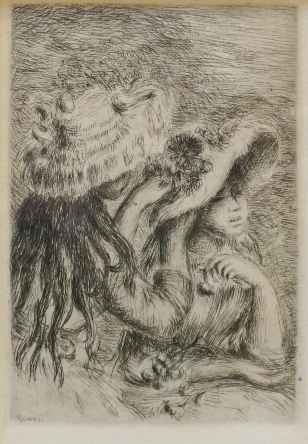 AFTER AUGUSTE RENOIR, "LE CHAPEAU