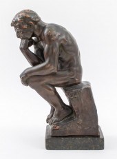 AFTER AUGUSTE RODIN "THE THINK