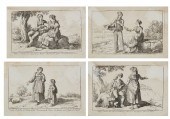 AFTER BARTOLOMEO PINELLI, FOUR