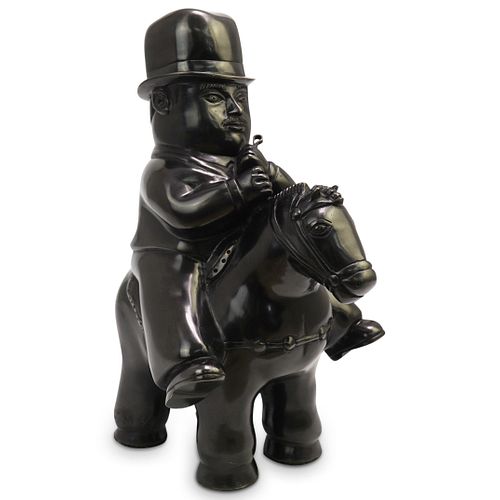 AFTER BOTERO "MAN ON HORSEBACK"