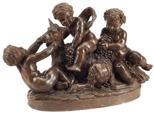 AFTER BOUCHER TERRACOTTA FIGURAL