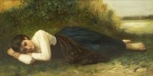 AFTER BOUGUEREAU, PAINTING ON