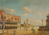 AFTER CANALETTO OIL ON CANVAS