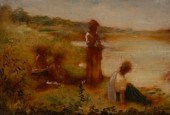 After Chardin/La Baignade/oil