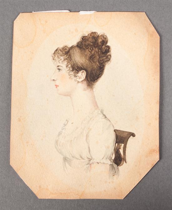 After Charles Saint-Memin. Portrait