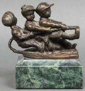 AFTER CHIPARUS BRONZE "TUG OF