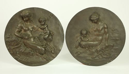 AFTER CLAUDE MICHEL CLODION PAIR OF