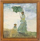 AFTER CLAUDE MONET 'WOMAN WITH