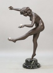 AFTER COLINET ART DECO BRONZE