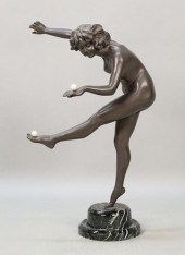 AFTER COLINET ART DECO BRONZE
