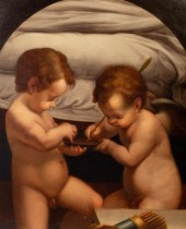 After Correggio/Cupid with Fri
