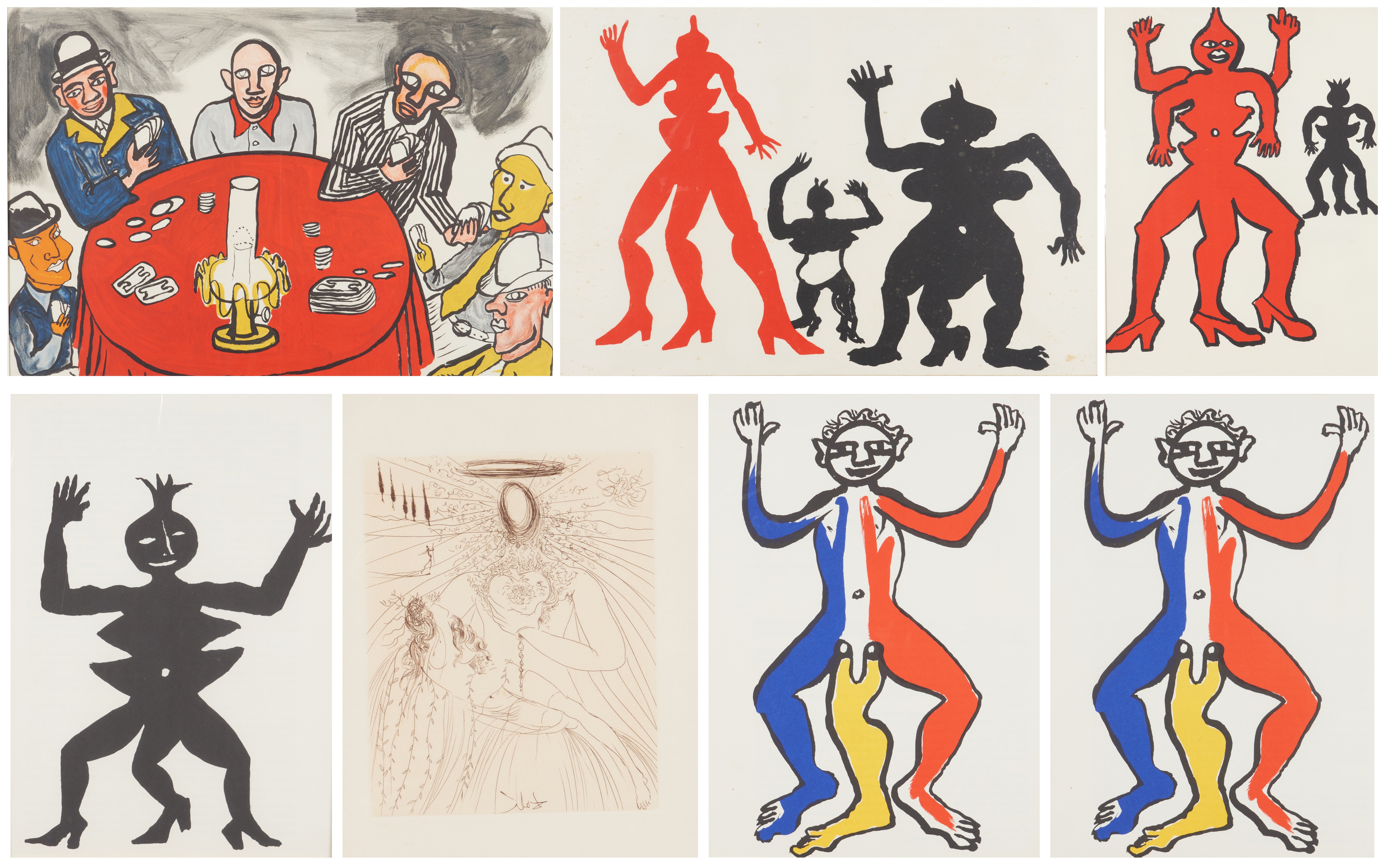 After Dali & Calder (8) prints, "To