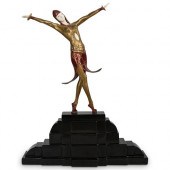 AFTER D.H CHIPARUS BRONZE SCUL
