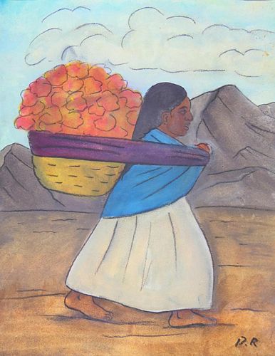 AFTER DIEGO RIVERA PASTEL ON