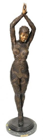 AFTER DIMITRI CHIPARUS BRONZE