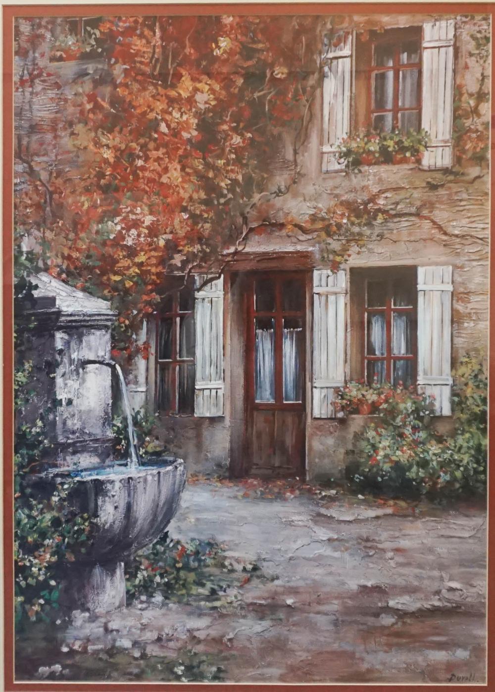 AFTER DUVALL, COURTYARD SCENE,