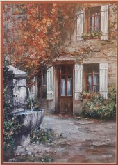 AFTER DUVALL, COURTYARD SCENE,