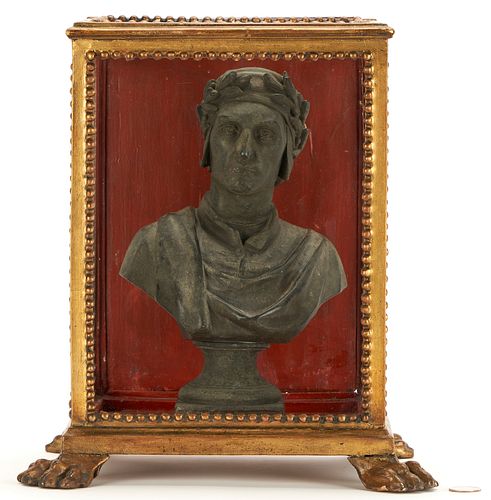 AFTER EMILE GUILLEMIN, SPELTER BUST