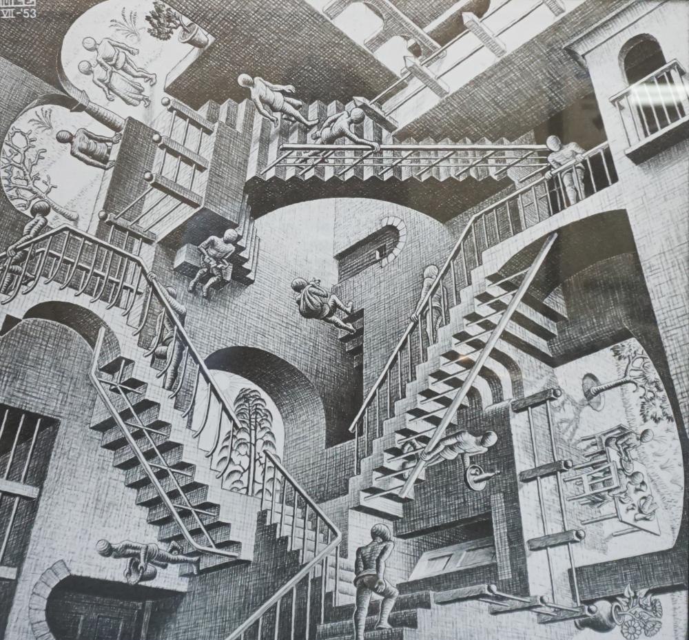AFTER ESCHER, SURREALIST SCENE,