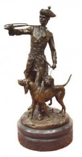 AFTER F. MOREAU (FRENCH) BRONZ