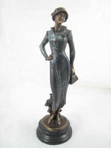 After F. Preiss a bronze figure