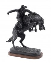 AFTER F. REMINGTON, "THE BRONC
