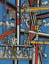 AFTER FERNAND LEGER ACRYLIC ON